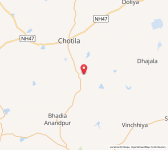 Map of Bhimora, Gujarat