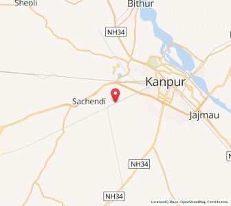 Map of Bhimsen, Uttar Pradesh