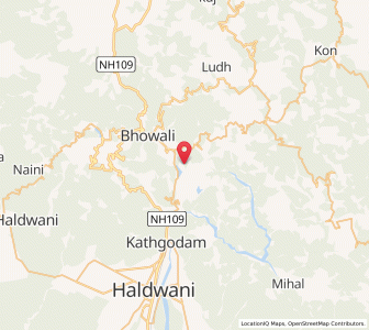 Map of Bhimtal, Uttar Pradesh