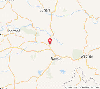 Map of Bhinar, Gujarat