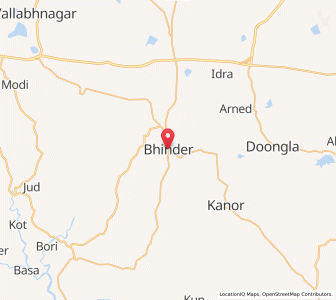 Map of Bhindar, Punjab