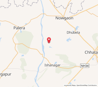 Map of Bhiratapurwa, Madhya Pradesh