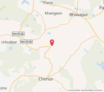 Map of Bhisi, Maharashtra