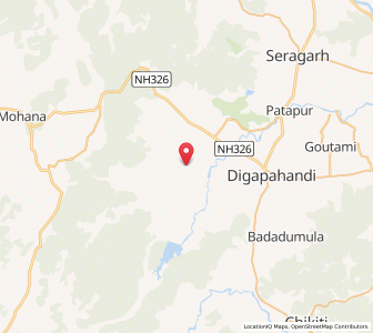 Map of Bhismagiri, Odisha