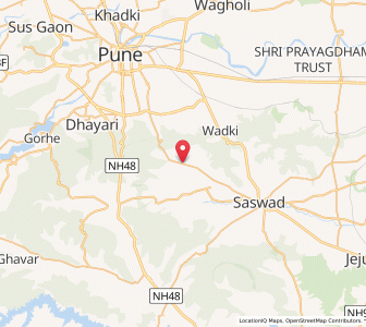 Map of Bhiuri, Maharashtra