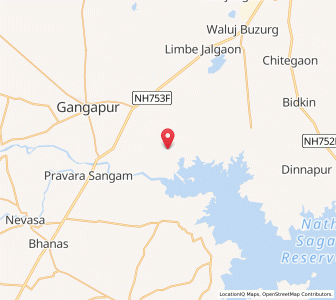 Map of Bhiv Dhanora, Maharashtra