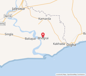 Map of Bhograi, Odisha
