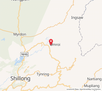 Map of Bhoilymbong, Meghalaya