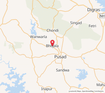 Map of Bhojla, Maharashtra