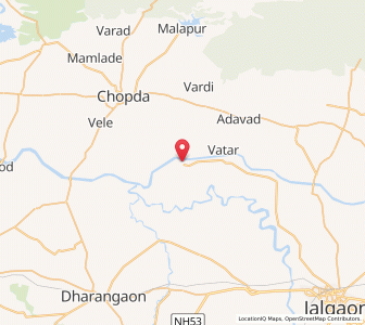 Map of Bhokar, Maharashtra