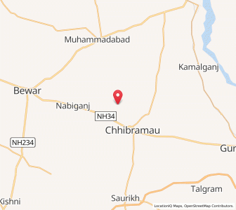 Map of Bholanagaria, Uttar Pradesh