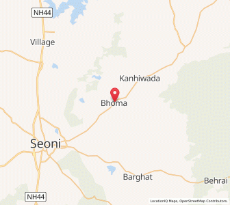 Map of Bhoma, Madhya Pradesh