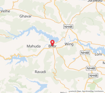Map of Bhor, Maharashtra