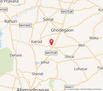 Map of Bhorvadi, Maharashtra