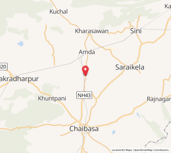 Map of Bhoya, Jharkhand
