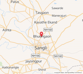 Map of Bhudgaon, Maharashtra