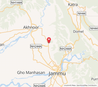 Map of Bhulwal, Kashmir