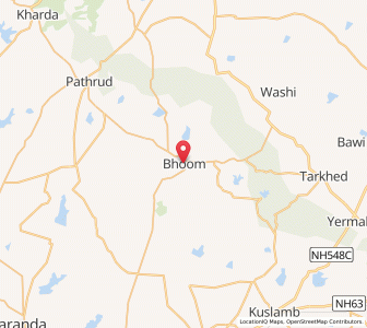 Map of Bhum, Maharashtra