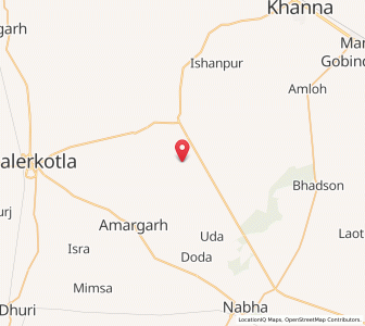 Map of Bhumsi, Punjab