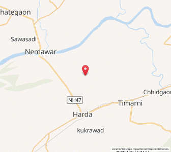 Map of Bhunas, Madhya Pradesh