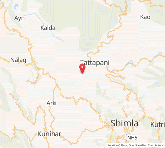 Map of Bhunaser, Himachal Pradesh