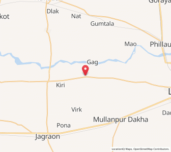 Map of Bhundri, Punjab