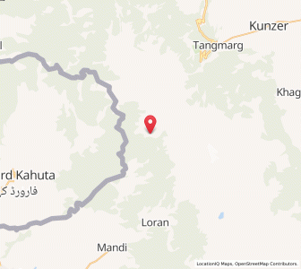 Map of Bhurjkith, Kashmir