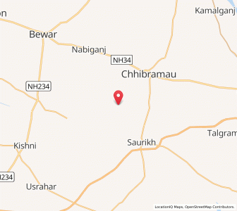 Map of Bhutha, Uttar Pradesh