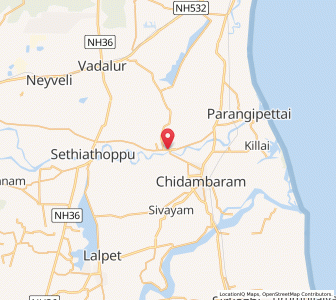 Map of Bhuvanagiri, Tamil Nadu