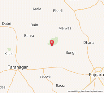 Map of Bhuwara, Rajasthan