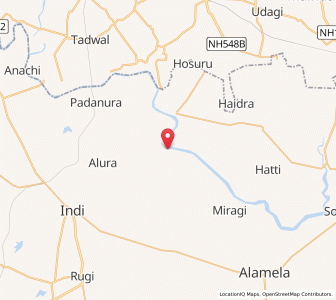 Map of Bhuyar, Karnataka