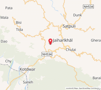 Map of Bhyunlet, Uttarakhand