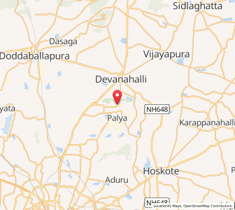Map of BIAL P1LongTermParking, Karnataka