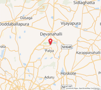 Map of BIAL, Karnataka
