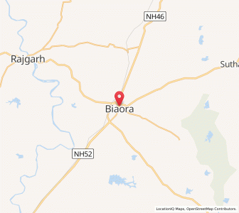 Map of Biaora, Madhya Pradesh