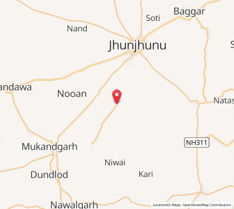 Map of Bibasar, Rajasthan