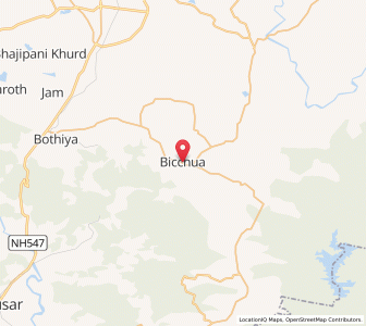 Map of Bichhua, Madhya Pradesh