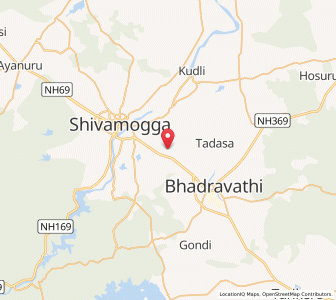 Map of Bidare, Karnataka