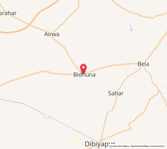 Map of Bidhuna, Uttar Pradesh