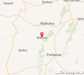 Map of Bidiyad, Rajasthan