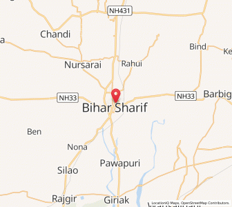 Map of Bihar Sharif, Bihar
