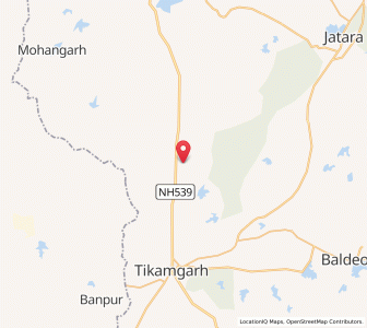 Map of Biharipura, Madhya Pradesh