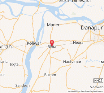 Map of Bihta, Bihar