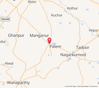 Map of Bijnapalli, Andhra Pradesh