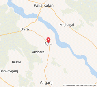 Map of Bijua, Uttar Pradesh