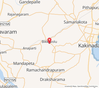 Map of Bikkavolu, Andhra Pradesh