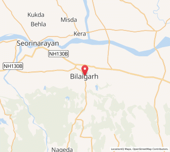 Map of Bilaigarh, Chhattisgarh