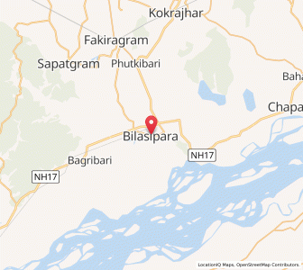 Map of Bilasipara, Assam
