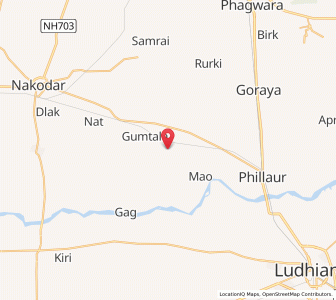 Map of Bilga, Punjab