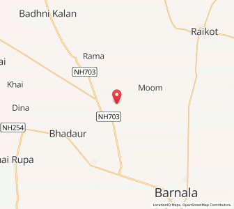 Map of Bilha, Punjab